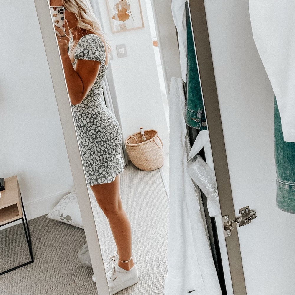 Green Verge Girl Floral Dress